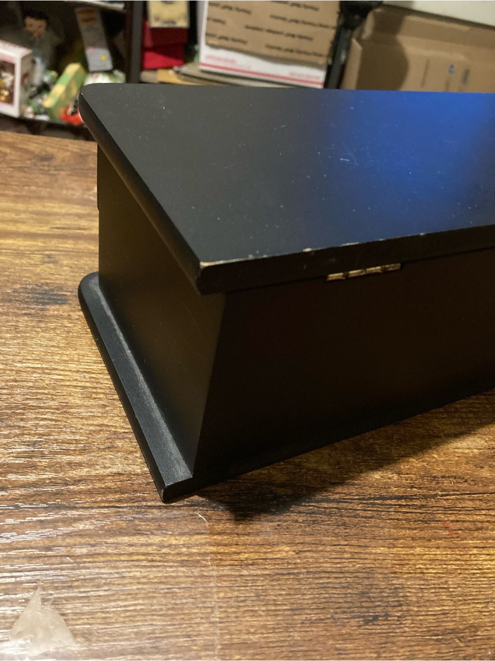 Black rectangular jewelry box - Picture 8 of 10